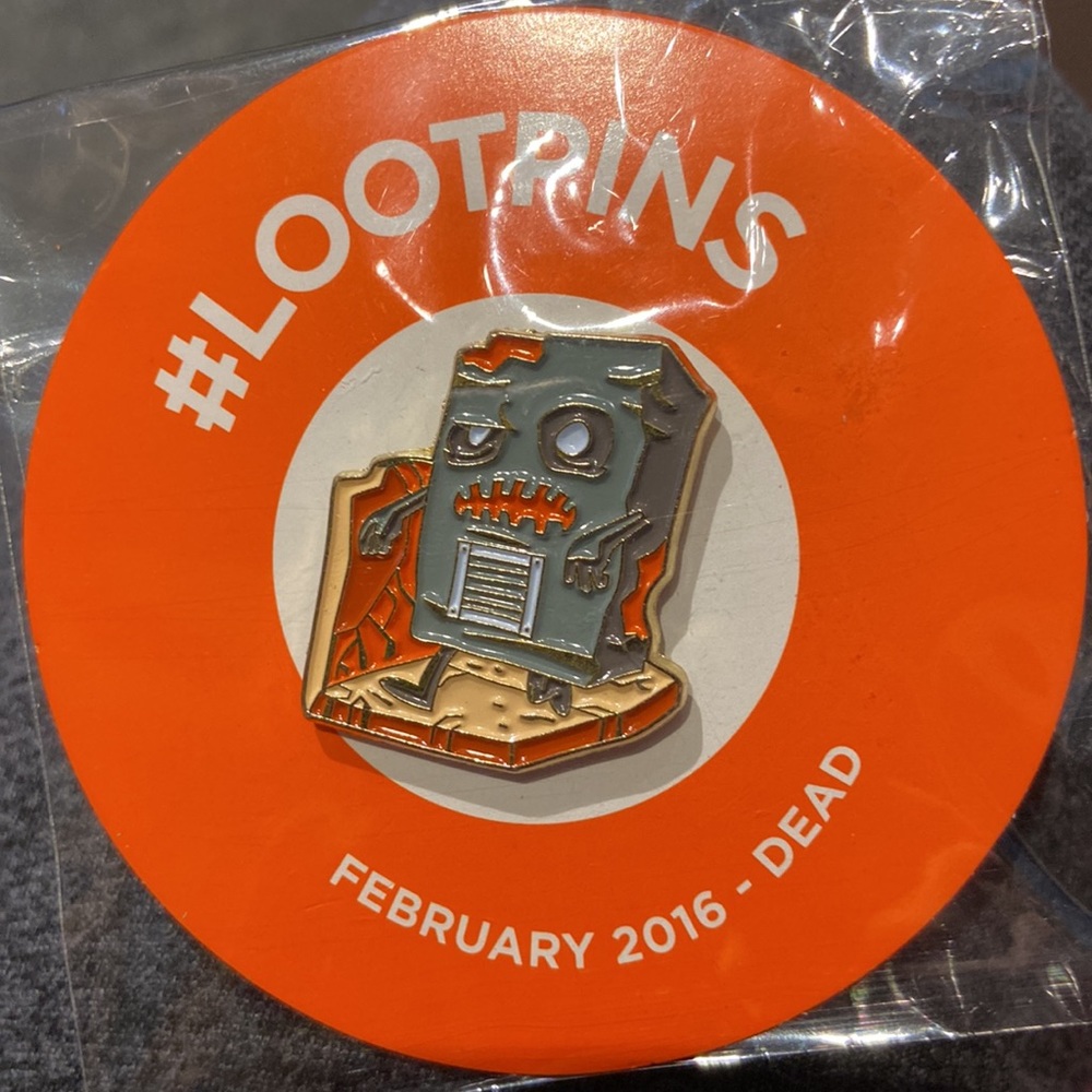 Loot Crate loot pin February 2016 Dead